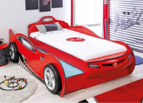 CARBED Кровать-машина Coupe с выдвижной кроватью Red 20.03.1306.00 в Олёкминске - olyokminsk.katalogmebeli.com | фото