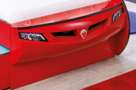 CARBED Кровать-машина Coupe с выдвижной кроватью Red 20.03.1306.00 в Олёкминске - olyokminsk.katalogmebeli.com | фото 2