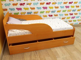 Кровать детская Максимка Млечный дуб/Венге в Олёкминске - olyokminsk.katalogmebeli.com | фото 4