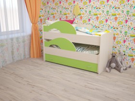 Кровать детская Радуга 1600 Млечный дуб/Венге в Олёкминске - olyokminsk.katalogmebeli.com | фото 8