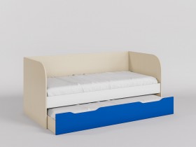 Диван-кровать Скай (Синий/Белый/корпус Клен) в Олёкминске - olyokminsk.katalogmebeli.com | фото