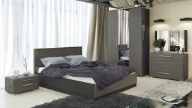 Двуспальная кровать «Наоми» (Фон серый, Джут) в Олёкминске - olyokminsk.katalogmebeli.com | фото 5