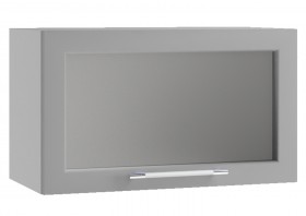Гранд ВПГС 600 Шкаф верхний горизонтальный со стеклом Белый в Олёкминске - olyokminsk.katalogmebeli.com | фото