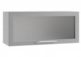 Гранд ВПГС 800 Шкаф верхний горизонтальный со стеклом Белый в Олёкминске - olyokminsk.katalogmebeli.com | фото