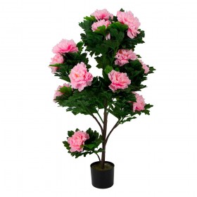 Искусственные растения Пион розовый MK-7411-HP Темно-зеленый в Олёкминске - olyokminsk.katalogmebeli.com | фото
