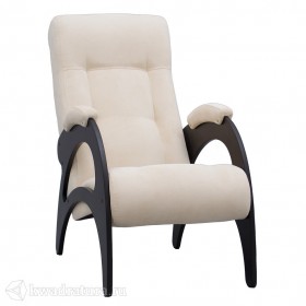 Кресло для отдыха Неаполь Модель 9 без лозы (Венге-эмаль/Ткань Ваниль Verona Vanilla) в Олёкминске - olyokminsk.katalogmebeli.com | фото