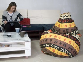 Кресло-груша Большое-Африка в Олёкминске - olyokminsk.katalogmebeli.com | фото 4
