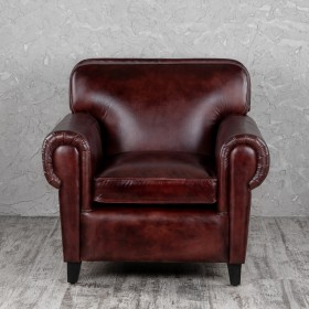 Кресло кожаное Элегант (Бордовый) в Олёкминске - olyokminsk.katalogmebeli.com | фото 7