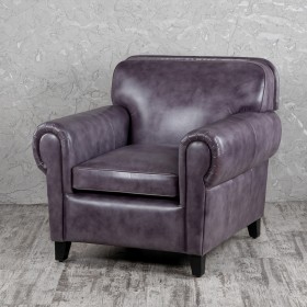 Кресло кожаное Элегант (Фиолетовый) в Олёкминске - olyokminsk.katalogmebeli.com | фото