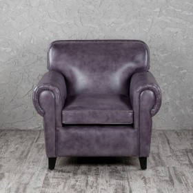 Кресло кожаное Элегант (Фиолетовый) в Олёкминске - olyokminsk.katalogmebeli.com | фото 4
