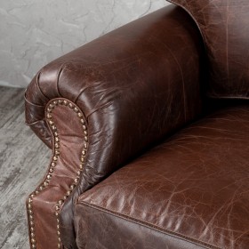 Кресло кожаное Лофт Аристократ (ширина 1100 мм) в Олёкминске - olyokminsk.katalogmebeli.com | фото 5