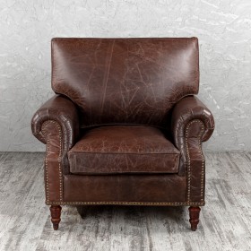 Кресло кожаное Лофт Аристократ (ширина 1100 мм) в Олёкминске - olyokminsk.katalogmebeli.com | фото 8