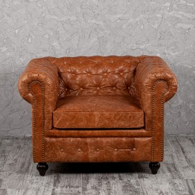 Кресло кожаное Лофт Честер (кожа буйвола) в Олёкминске - olyokminsk.katalogmebeli.com | фото 7