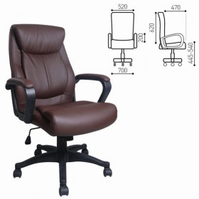 Кресло офисное BRABIX Enter EX-511 (коричневый) в Олёкминске - olyokminsk.katalogmebeli.com | фото