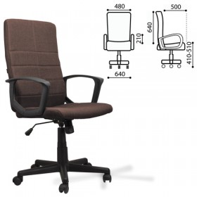 Кресло офисное BRABIX Focus EX-518 (коричневый) в Олёкминске - olyokminsk.katalogmebeli.com | фото