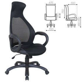 Кресло офисное BRABIX Genesis EX-517 (черное) в Олёкминске - olyokminsk.katalogmebeli.com | фото