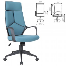 Кресло офисное BRABIX Prime EX-515 (голубая ткань) в Олёкминске - olyokminsk.katalogmebeli.com | фото