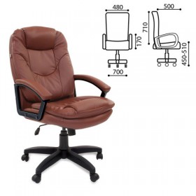 Кресло офисное BRABIX Trend EX-568 (коричневый) в Олёкминске - olyokminsk.katalogmebeli.com | фото