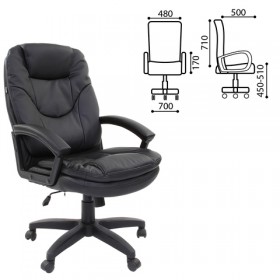 Кресло офисное BRABIX Trend EX-568 (черный) в Олёкминске - olyokminsk.katalogmebeli.com | фото