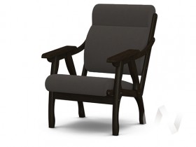 Кресло Вега-10 (венге лак/ULTRA GRAFIT) в Олёкминске - olyokminsk.katalogmebeli.com | фото 1