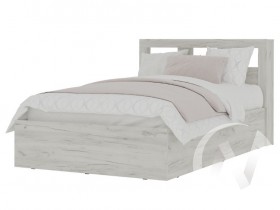 Кровать 1,2 МС Гранд (дуб крафт белый) в Олёкминске - olyokminsk.katalogmebeli.com | фото