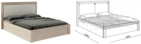 Кровать 1,6 Глэдис (М32) с подъемным механизмом Распродажа в Олёкминске - olyokminsk.katalogmebeli.com | фото 2