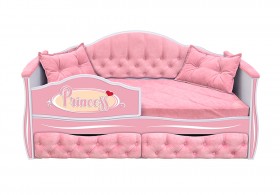 Кровать 160 серии Иллюзия 2 ящика 15 Бледно-розовый (подушки) в Олёкминске - olyokminsk.katalogmebeli.com | фото