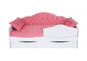 Кровать 170 серии Иллюзия Лайт 1 ящик 89 Розовый (подушки) в Олёкминске - olyokminsk.katalogmebeli.com | фото