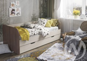 Кровать детская Балли 2-х уровневая (шимо темный/шимо светлый) в Олёкминске - olyokminsk.katalogmebeli.com | фото