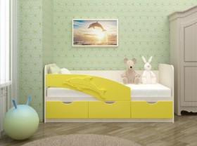 Кровать детская 1,6м Дельфин (Розовый металлик) в Олёкминске - olyokminsk.katalogmebeli.com | фото 3