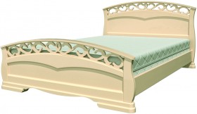 Кровать Грация-1 из массива сосны 1600*2000 Белый античный в Олёкминске - olyokminsk.katalogmebeli.com | фото 17