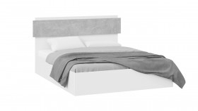 Кровать с ПМ «Нео» Тип 1 Белый/Ателье светлый в Олёкминске - olyokminsk.katalogmebeli.com | фото
