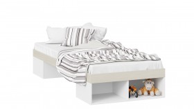 Кровать «Сканди»  Дуб Гарден/Белый в Олёкминске - olyokminsk.katalogmebeli.com | фото