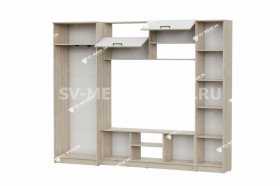 Мебель для гостиной МГС 3 Исполнение 1 Дуб Сонома / Белый в Олёкминске - olyokminsk.katalogmebeli.com | фото 3