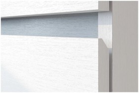 Модульная система "Токио" Пенал двухстворчатый Белый текстурный / Белый текстурный в Олёкминске - olyokminsk.katalogmebeli.com | фото 3