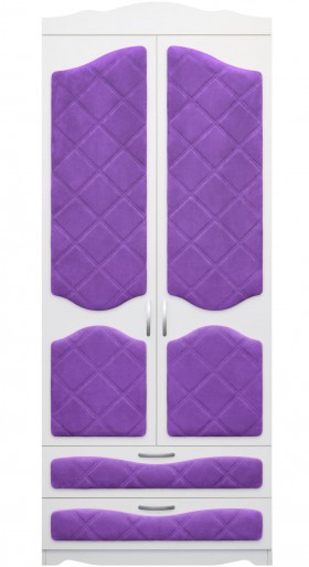 Шкаф 2-х створчатый с ящиками серии Иллюзия 32 Фиолетовый в Олёкминске - olyokminsk.katalogmebeli.com | фото
