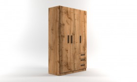 Шкаф 3-х створчатый с ящиками Шервуд (Дуб Вотан) в Олёкминске - olyokminsk.katalogmebeli.com | фото