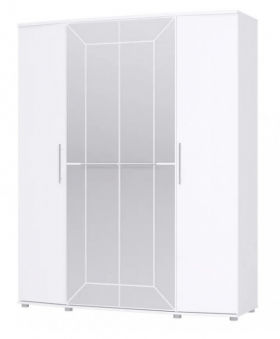 Шкаф 4х дверный Амели 1805 Белый в Олёкминске - olyokminsk.katalogmebeli.com | фото