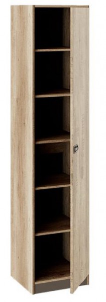 Шкаф для белья «Пилигрим» (Дуб Каньон светлый, Фон серый) в Олёкминске - olyokminsk.katalogmebeli.com | фото 2