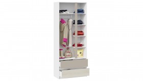 Шкаф для одежды комбинированный «Сканди» Дуб Гарден/Белый/Глиняный серый в Олёкминске - olyokminsk.katalogmebeli.com | фото 3