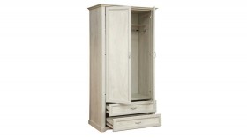 Шкаф для одежды "Сохо" (бетон пайн белый/2 ящика/зеркало) в Олёкминске - olyokminsk.katalogmebeli.com | фото 3