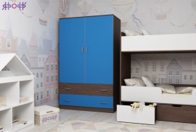 Шкаф двухстворчатый Бодего/Голубой в Олёкминске - olyokminsk.katalogmebeli.com | фото