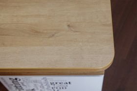 Угловой письменный стол с ящиками «Ривьера» Дуб Бонифацио/Белый в Олёкминске - olyokminsk.katalogmebeli.com | фото 5
