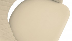 Стул «Калипсо» К1К Черный муар/Велюр Confetti Cream в Олёкминске - olyokminsk.katalogmebeli.com | фото 3