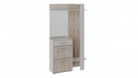 Шкаф для одежды «Нуар» тип 1 Фон серый/Дуб сонома в Олёкминске - olyokminsk.katalogmebeli.com | фото 2