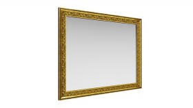Зеркало навесное "Айрум"/(дуб кальяри / профиль: золото с орнаментом) в Олёкминске - olyokminsk.katalogmebeli.com | фото